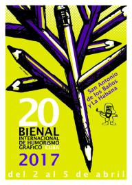 Cartel Bienal de San Antonio, Cuba, Ares & Boligán, serigrafía