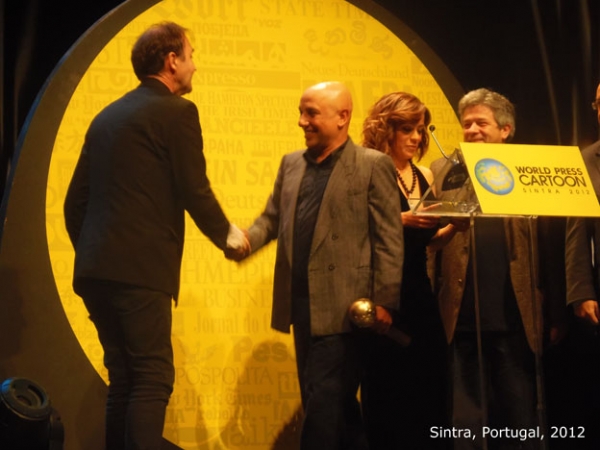 Ceremonia de premiacion del World Press Cartoon, Portugal 2012.